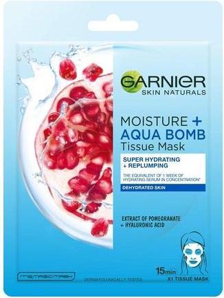 Actual product image Garnier Moisture & Aqua Bomb Super (Skin Tissue Superhydrating Mask) 28 g