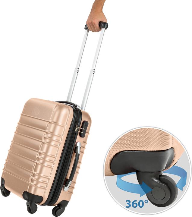 Actual product image tectake Suitcase set 4-piece lightweight hard shell (106 l)