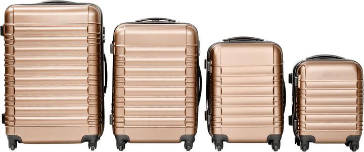 Actual product image tectake Suitcase set 4-piece lightweight hard shell (106 l)
