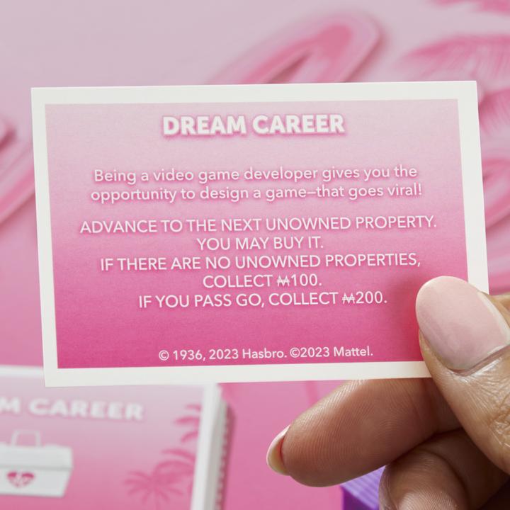 Actual product image Hasbro Gaming Monopoly Barbie Edition (Italian)