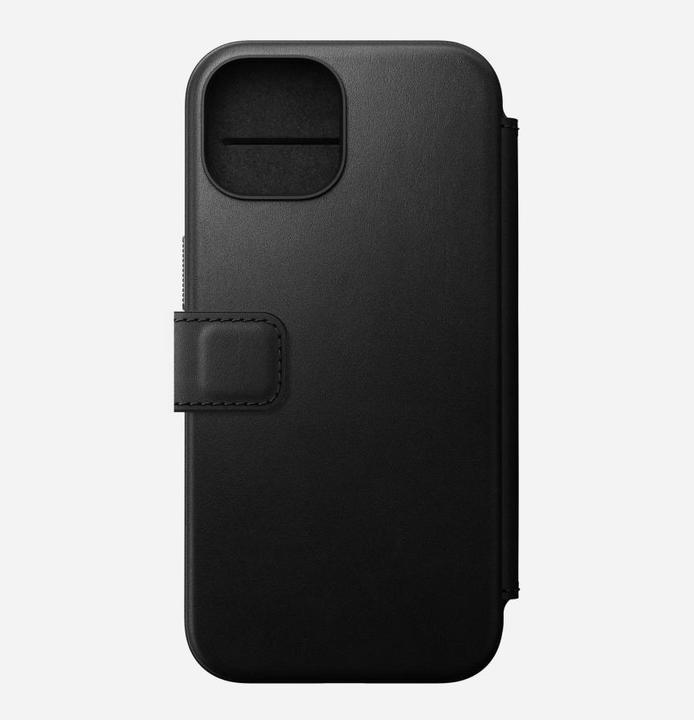 Produktbild Nomad Book Cover Modern Leather Folio iPhone 15 Schwarz (Apple iPhone 15)