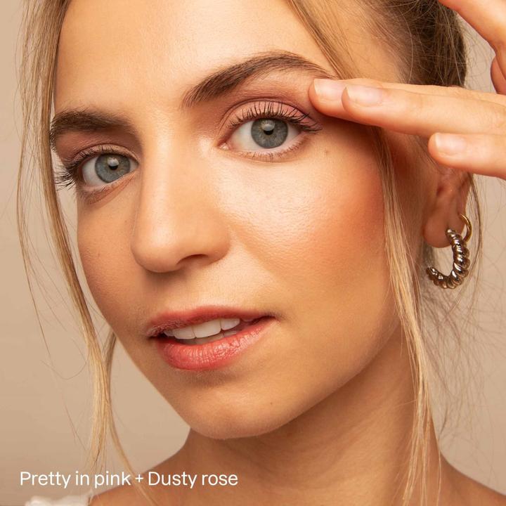 Actual product image Attitude Oceanly Pink Makeup Set EWG Verified Eyeshadow and Lash Serum Infused