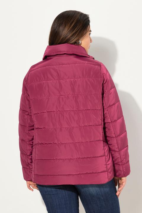 Produktbild Ulla Popken Steppjacke mit leichter Wattierung, Stehkragen, Eingriffstatschen, langarm (46, 48)