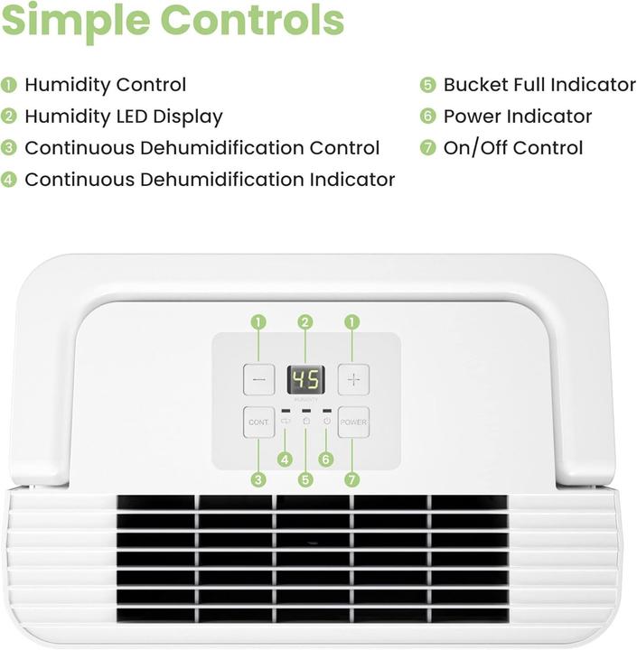 Produktbild Comfee MDDN-12DEN7 (20 m², 12 l/24h)