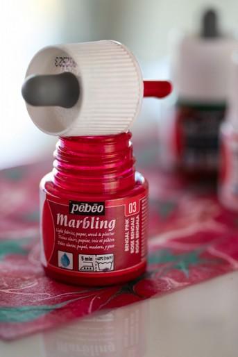 Produktbild Pebeo Marbling Marmorirtfarben (Bengalrosa, 45 ml)