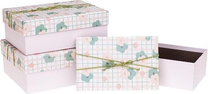 Image du produit Rozette Geschenkbox mit Schleife, 3-tlg. ROSETTE-Blumen (Coffret cadeau, 3 x)