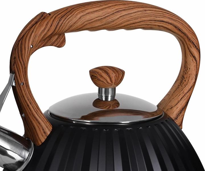 Actual product image Promis TMC25D Kettle 3 0 l ANTONIO black wooden handle (3 l, EU plug)