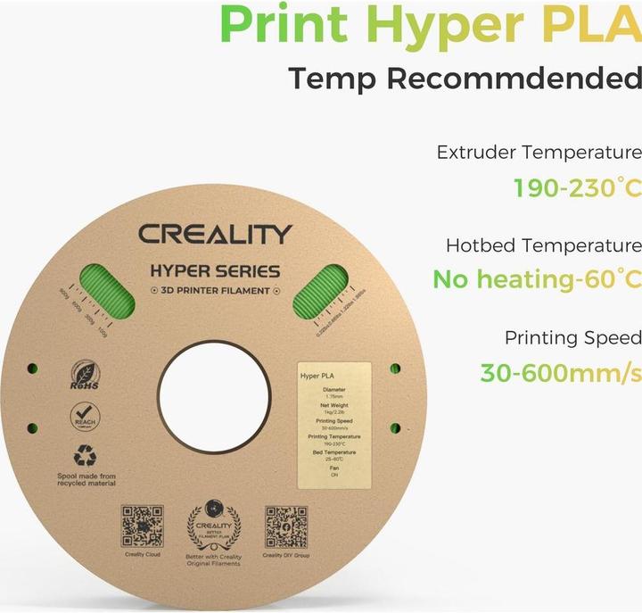Actual product image Creality Hyper PLA (PLA, 1.75 mm, 1000 g)