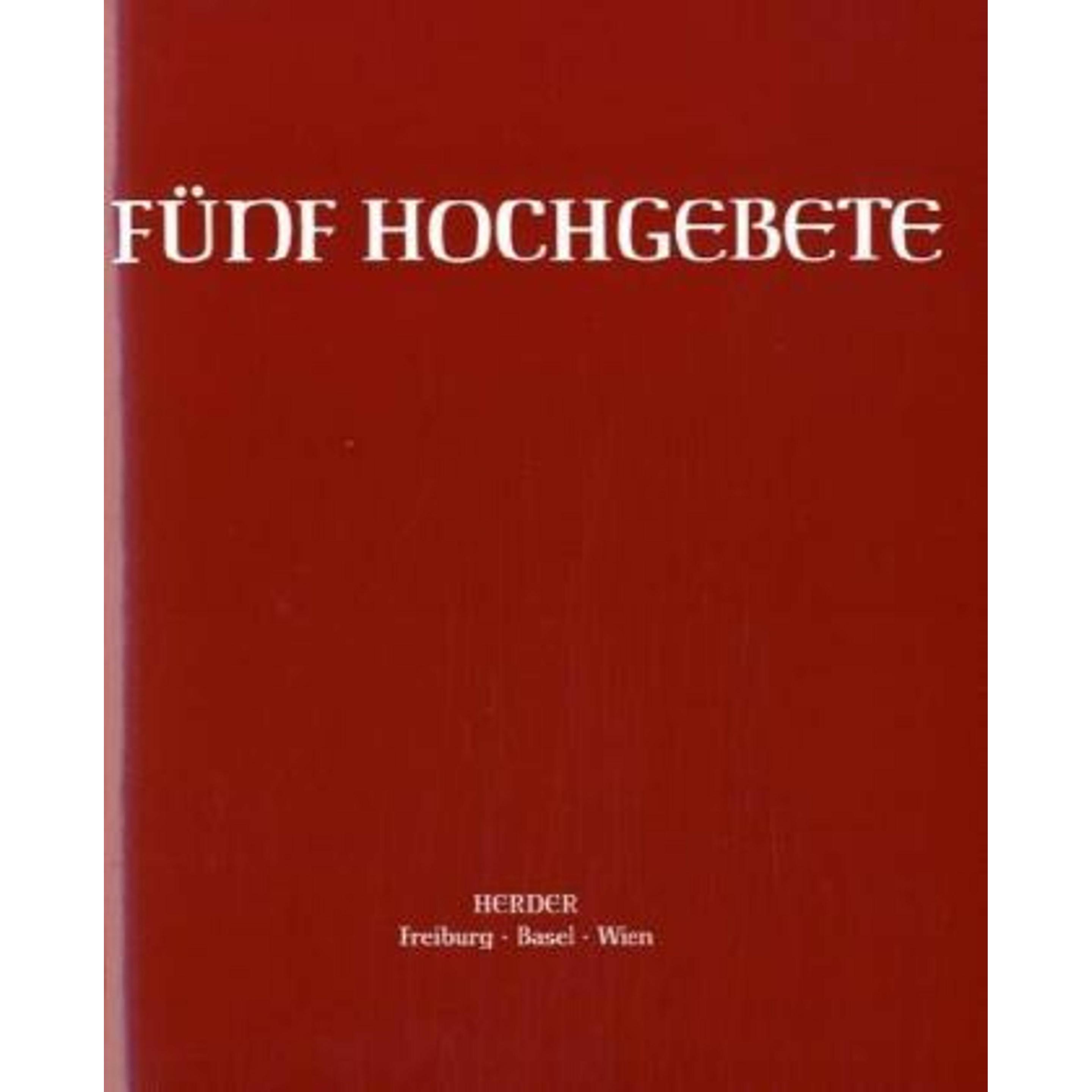 Thumbnail - Fünf Hochgebete, Fachbücher von TRIER, Zürich, Liturg. Inst. Salzburg