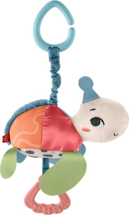 Fisher-Price Planet Friends Fleet Turtle Pram Toy with Sensory Details for Newborns