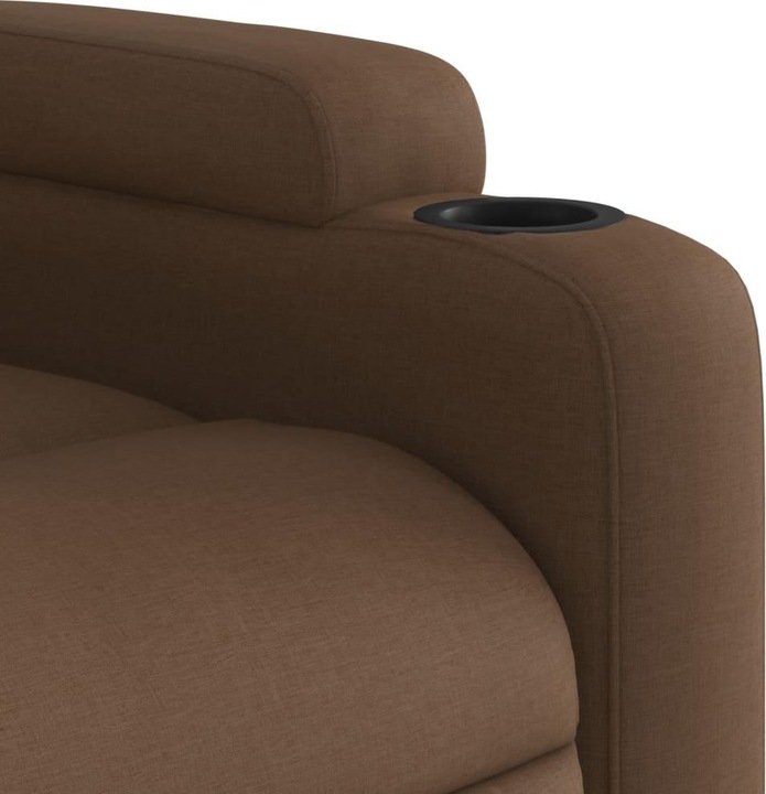 Immagine prodotto VidaXL Poltrona relax con ausilio per l'alzata Poltrona elettrica per la TV Poltrona in tessuto marrone