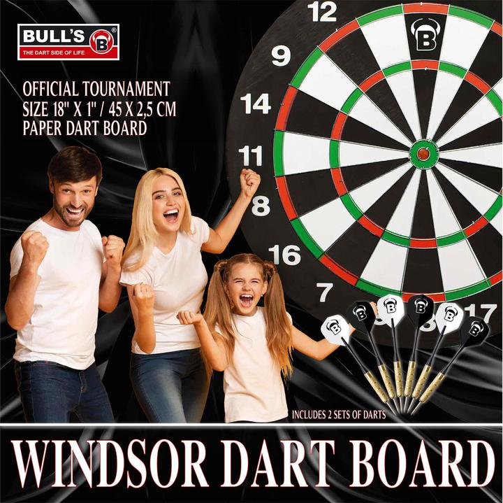 Image du produit Bull's Tableau de fléchettes en papier Windsor