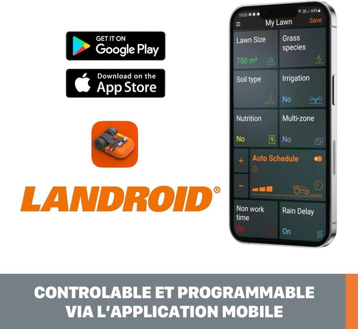 Produktbild Worx WR155E (2000 m², Begrenzungskabel)