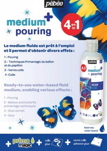 Image du produit Pebeo Medium+ Pouring 4 en 1 (500 ml)
