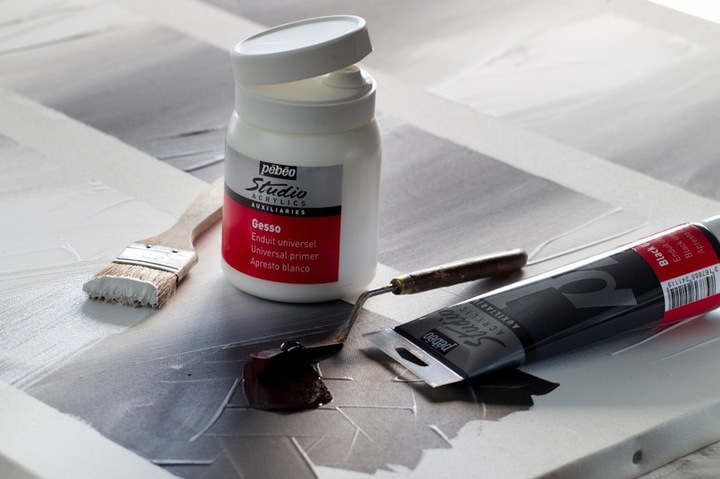 Image du produit Pebeo Studio Acrylics Gesso (Blanc, 1000 ml)