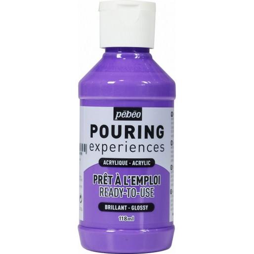 Thumbnail - Pebeo, Künstlerfarbe + Bastelfarbe, Pouring Experiences (Hellviolett, 118 ml)