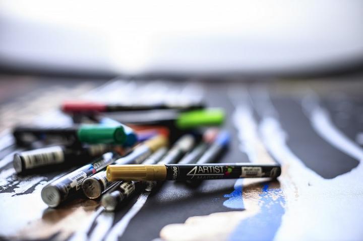 Actual product image Pebeo 4Artist Marker 8mm chisel (Black)
