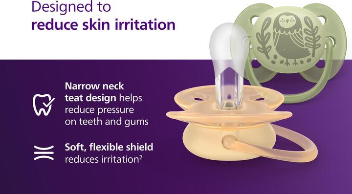 Productafbeelding Philips Avent Pacifier SCF091/52 ultra soft (4x, 6 - 18 Maanden)