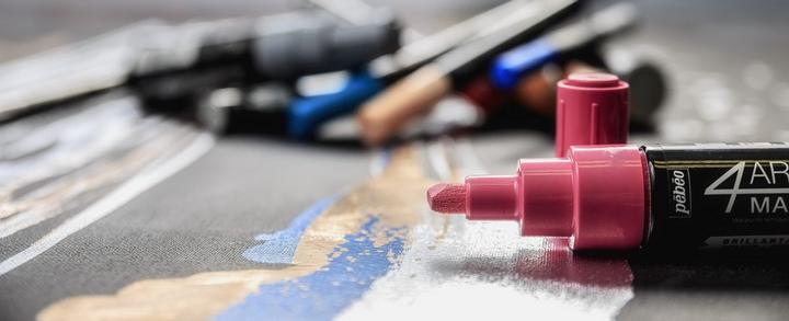 Actual product image Pebeo 4Artist Marker 8mm chisel (Rose)