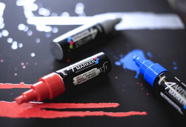 Actual product image Pebeo 4Artist Marker 8mm chisel (Silver)
