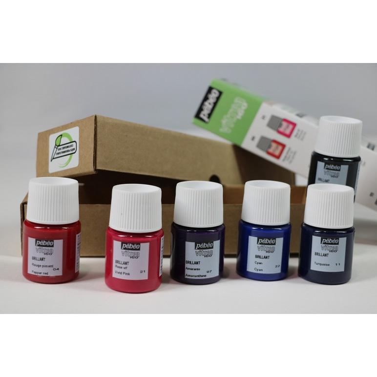 Thumbnail - Pebeo, Künstlerfarbe + Bastelfarbe, Erste Schritteset V160 Coul 2 6X (Vitrea 160, 20 ml)