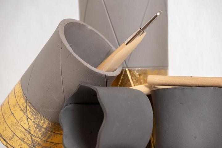 Produktbild Pebeo Gédéo Selbsttrocknender Ton Betongrauer Ungebrannter 1,5 Kg Block