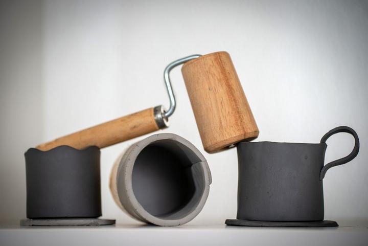 Produktbild Pebeo Gédéo Selbsttrocknender Ton Betongrauer Ungebrannter 1,5 Kg Block