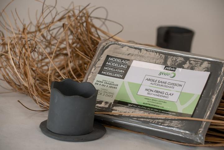 Produktbild Pebeo Gédéo Selbsttrocknender Ton Schwarz 1,5 Kg Block