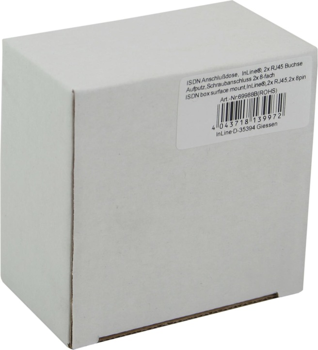 Produktbild InLine Modularstecker 8P4C RJ45 zum Crimpen auf Flachkabel (ISDN)