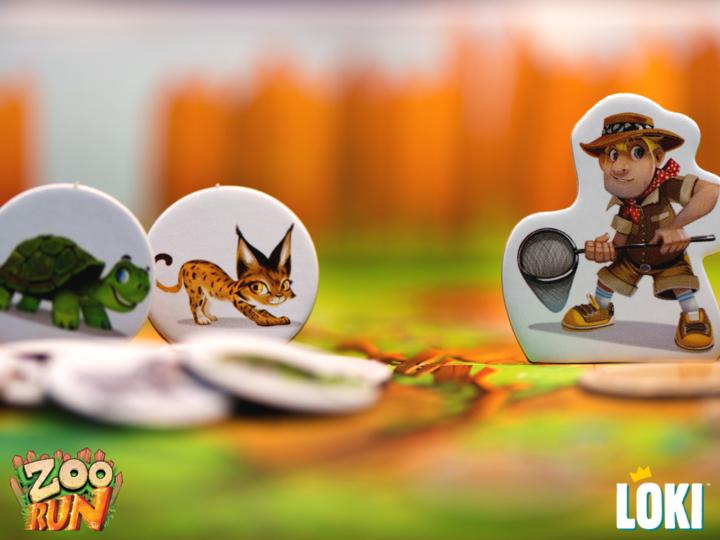 Produktbild Loki Kids 516009 - Zoo Run, Brettspiel, für 3-5 Spieler, ab 5 Jahren (Deutsch, 3 - 5 Spieler)