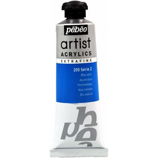 Pebeo, Künstlerfarbe + Bastelfarbe, Artist Acrylics Extrafein Acrylfarben (Himmelblau, 37 ml)