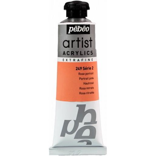 Pebeo, Künstlerfarbe + Bastelfarbe, Artist Acrylics Extrafein Acrylfarben (Hautrosé, 37 ml)