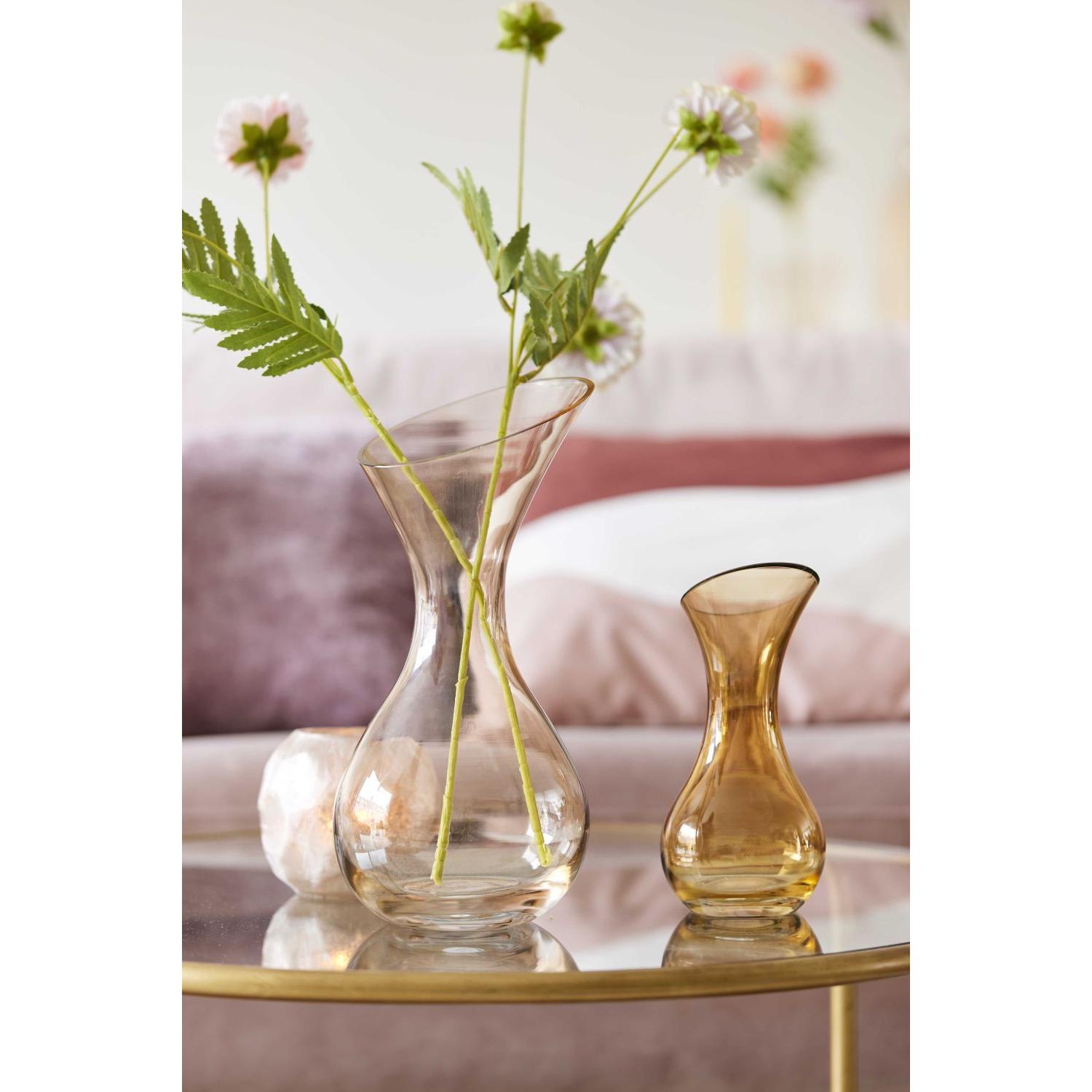 Nature, Vase, House of Vase Balatan Glas 20cm hell braun (1 x)