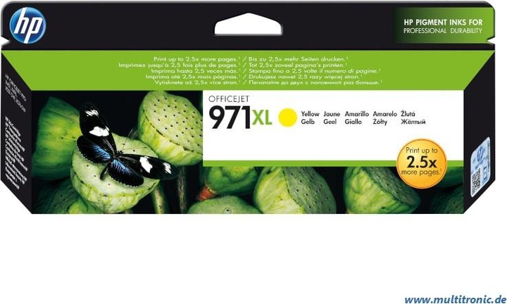 Actual product image HP 971xl (Y)