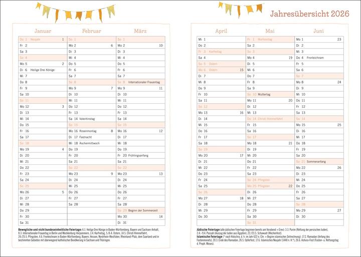 Produktbild Rosina Wachtmeister Kalenderbuch A6 2026 (A6)