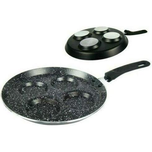 Thumbnail - Kinghoff Egg pan with marble coating MARMO 24cm KH-3928, Pfanne + Kochtopf, Schwarz