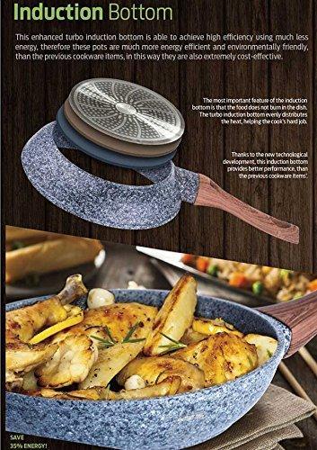 Produktbild Kinghoff GRANITE FRY 28cm GRANIT WOOD KH-1029 (28 cm, Aluminiumguss)