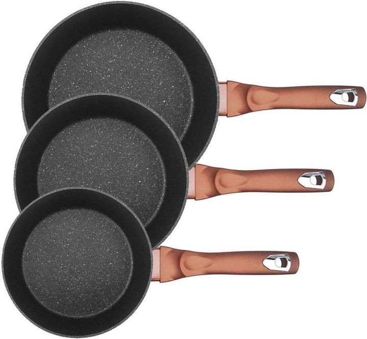 Produktbild BerlingerHaus Granite frying pan set 3pcs 20/24 / 28CM METALLIC LINE ROSE GOLD BH-1278