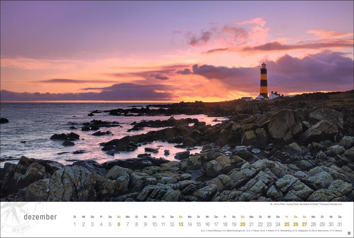 Produktbild Irland Globetrotter Kalender 2026 - Von rauen Küsten und grünen Hügeln (58 x 39 cm)