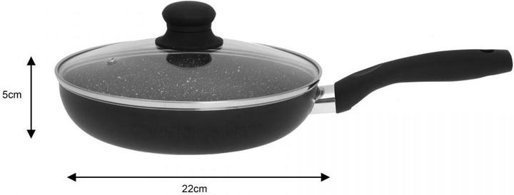 Produktbild Kinghoff MARBLE FRYER 22cm KH-3956 (Bratpfanne, Aluminium, 22 x 4.80 cm)