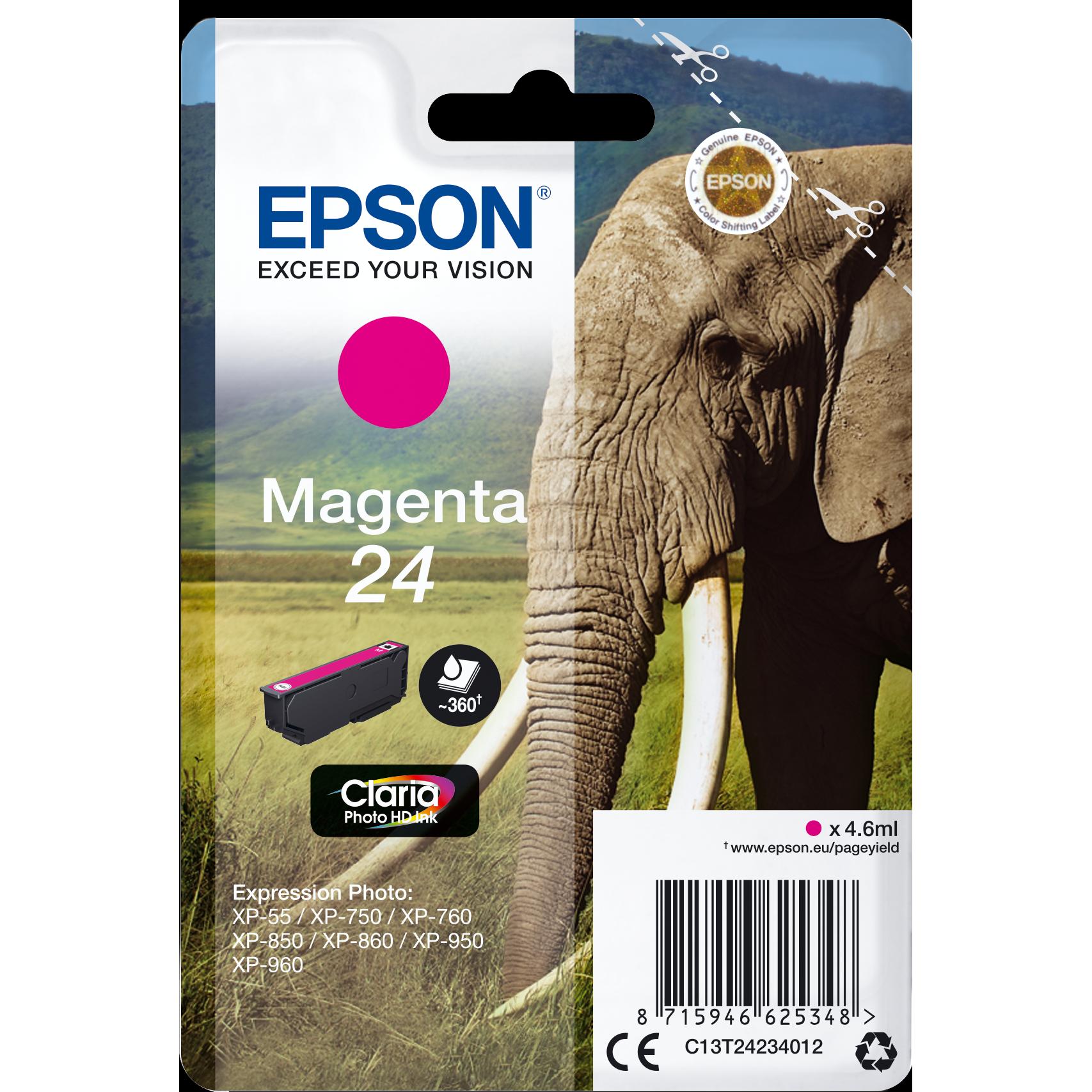Epson, Druckerpatrone, Claria Photo HD Ink Mag 24 (M)