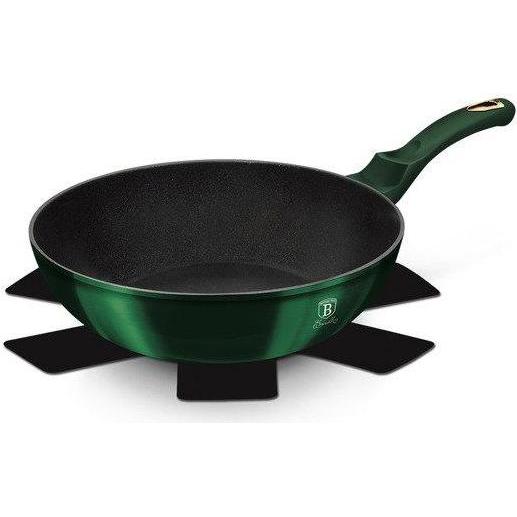 Thumbnail - BerlingerHaus TITANIUM WOK BH-6053 EMERALD Frying pan, Pfanne + Kochtopf, Grün