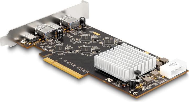 Image du produit Delock Carte PCI Express x8 avec 2 x USB 20 Gbps USB Type-C™ femelle et 2 x USB 5 Gbps Type-A femelle