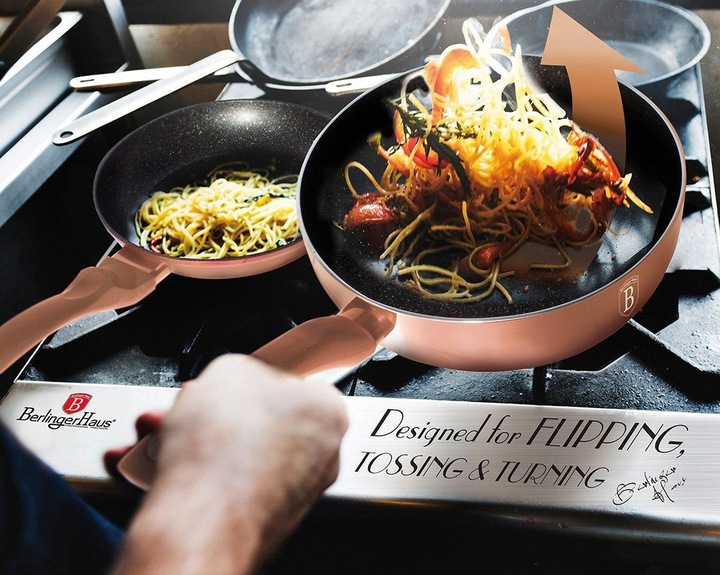 Productafbeelding BerlingerHaus WOK FLIP Koekenpan 26cm BH-1522 (26 cm, Wokpan, Aluminium)