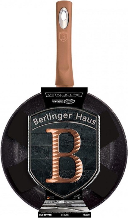 Productafbeelding BerlingerHaus WOK FLIP Koekenpan 26cm BH-1522 (26 cm, Wokpan, Aluminium)