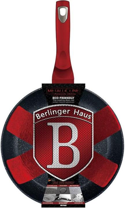 Produktbild BerlingerHaus FRYER GRANITE 20cm Red METALLIC LINE BH-1251 (20 cm, Bratpfanne, Aluminium)