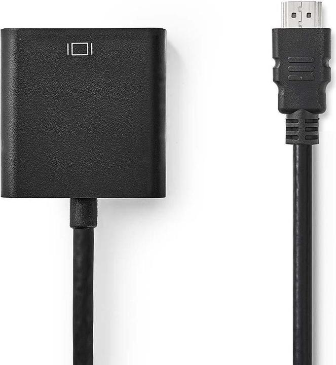 Productafbeelding Nedis HDMIT -kabel HDMIT male VGA female / 3,5 mm female 1080p Vernikkeld 0,20 m Straight PVC Weak (0.20 m)