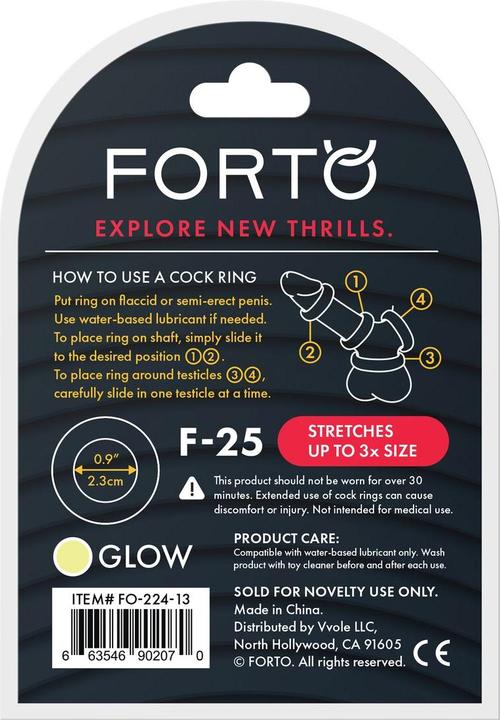 Produktbild Forto Penisringe Weiss Ø 23 Mm (2.30 cm)