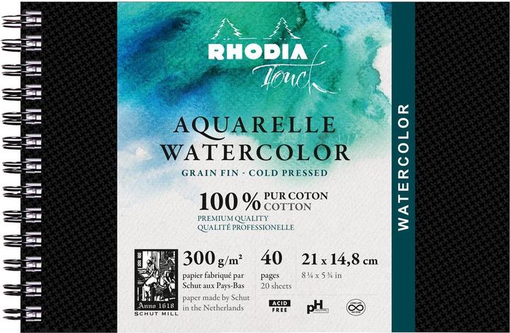 Produktbild Rhodia Touch Watercolor Book (300 g/m², 240 x)