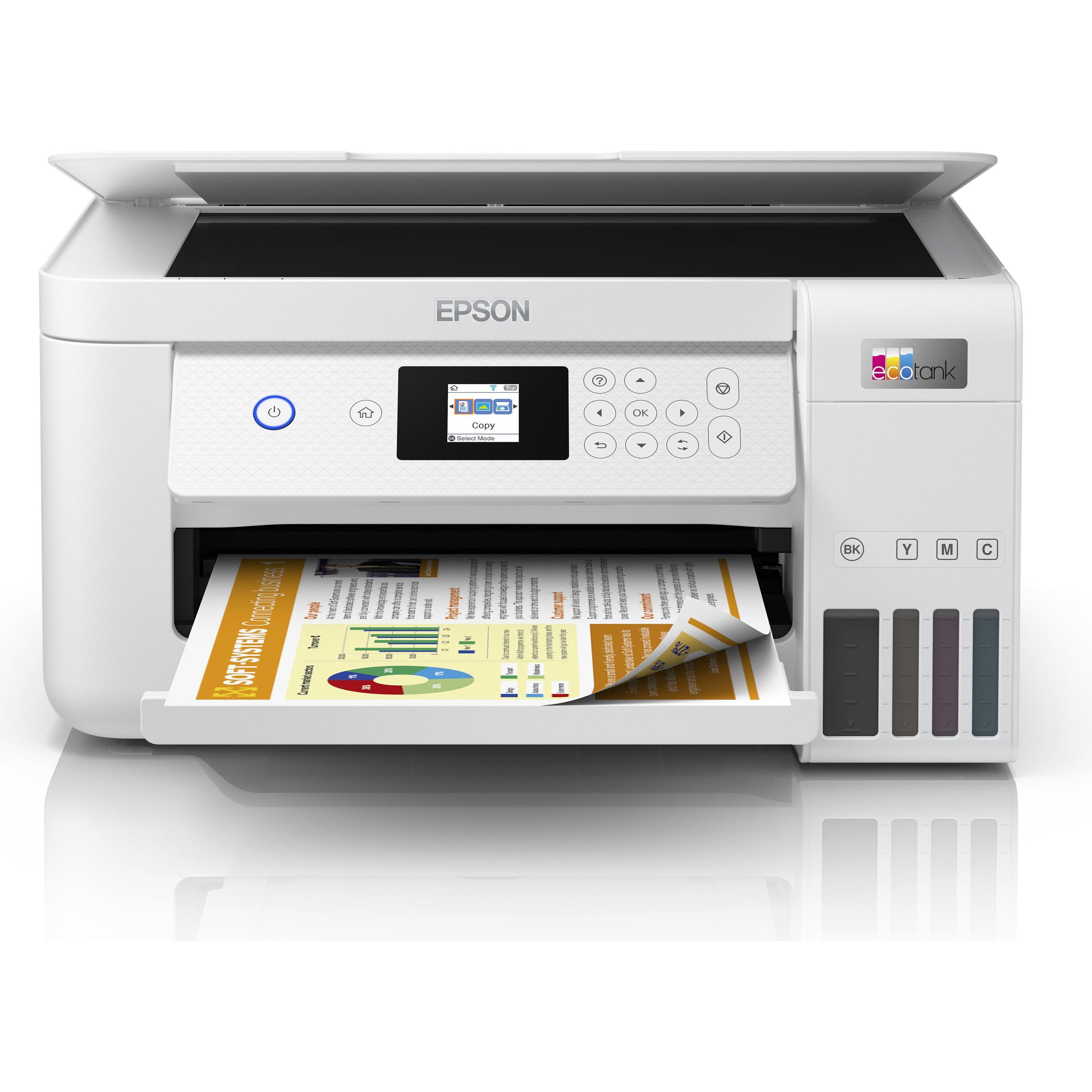 Epson EcoTank ET-2856 (Tintentank, Farbe), Drucker, Weiss